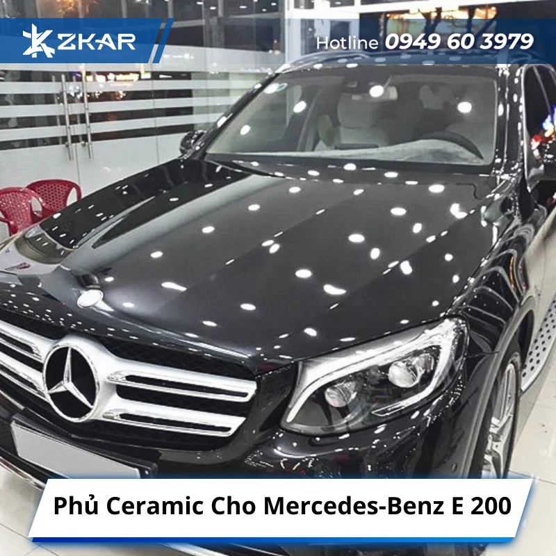 Phủ Ceramic - Lựa Chọn Thông Minh Cho Mercedes-Benz E 200 