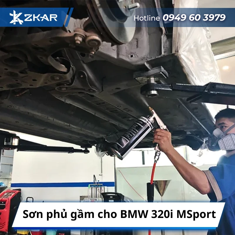 Sơn phủ gầm cho BMW 320i MSport