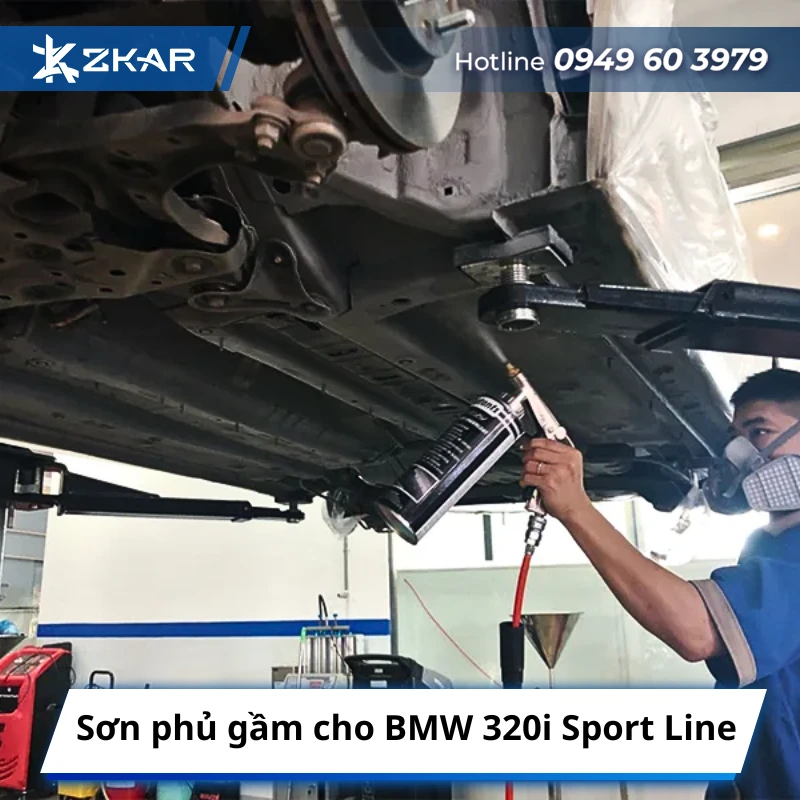 Sơn phủ gầm cho BMW 320i Sport Line