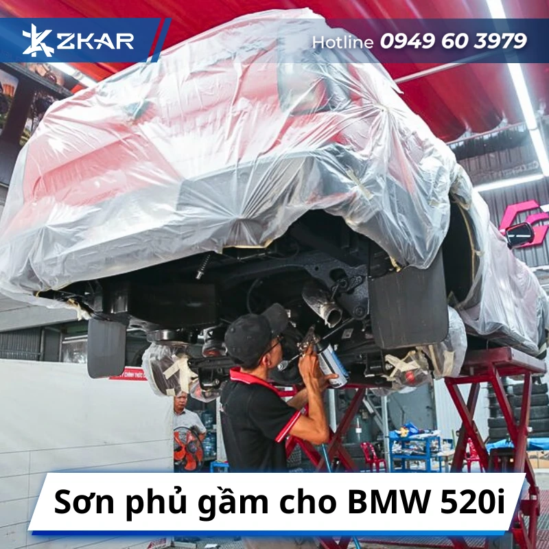 Sơn phủ gầm cho BMW 520i