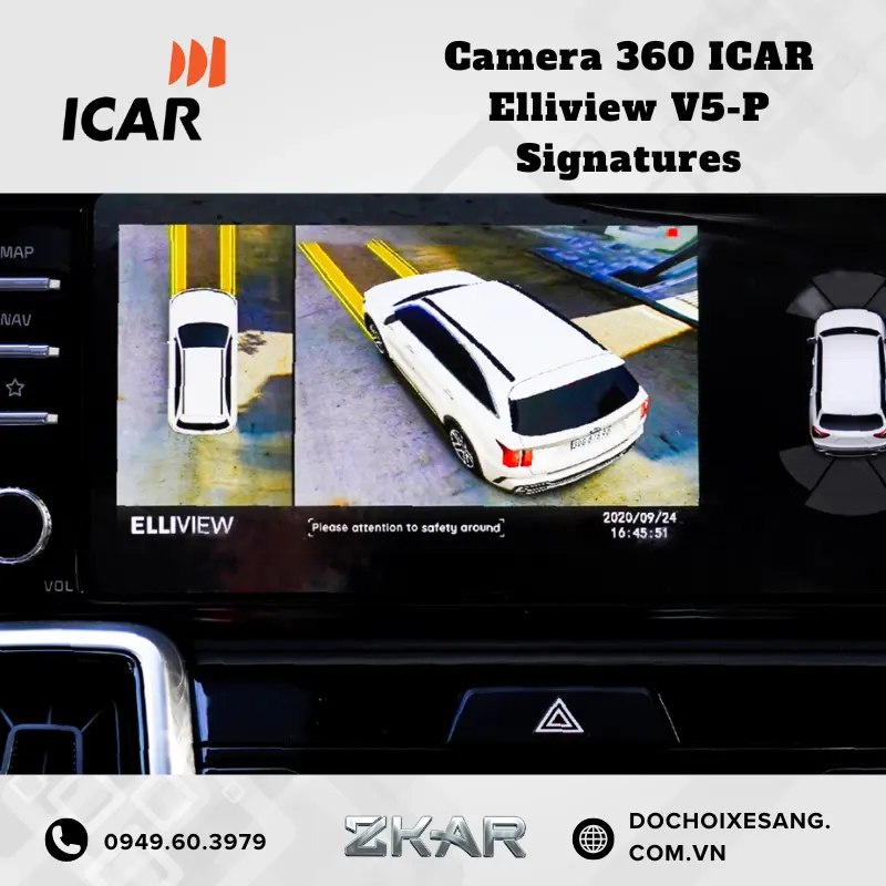 Địa Chỉ Gắn Camera 360 Ô Tô ICAR Elliview V5-P Signatures Chính Hãng Tại Sài Gòn