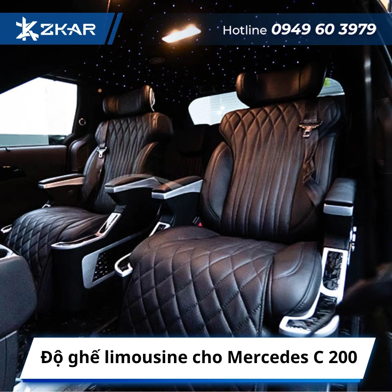 Độ ghế limousine cho Mercedes C 200