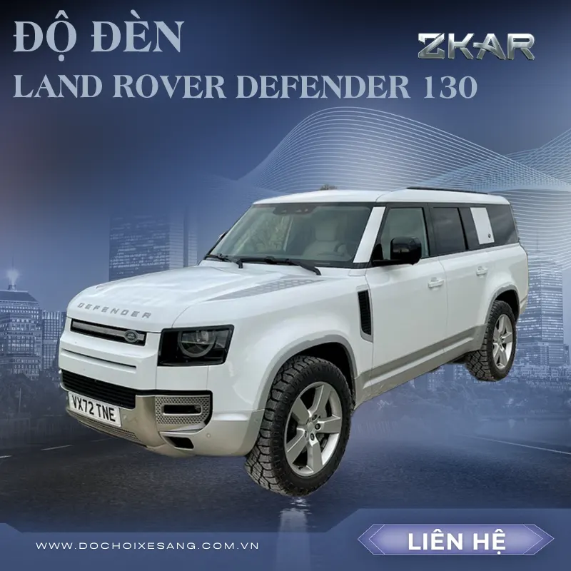 Độ Đèn Cho Xe Land Rover Defender 130 Tại TPHCM