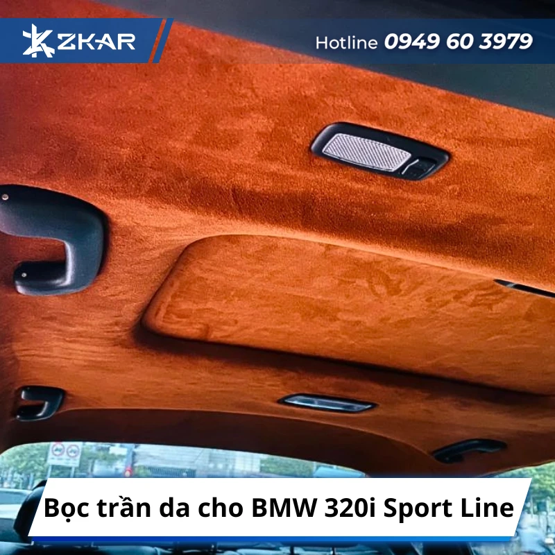 Bọc trần da cho BMW 320i Sport Line