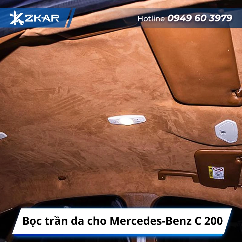 Bọc trần da cho Mercedes-Benz C 200