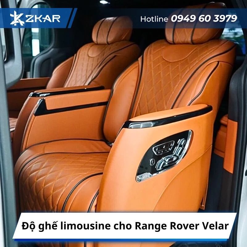 Độ ghế limousine cho Range Rover Velar