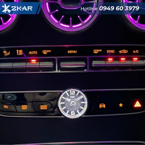 Lợi ích khi lắp Cửa gió điều hoà Tuabin Led 64 màu cho xe Mercedes C, GLC 