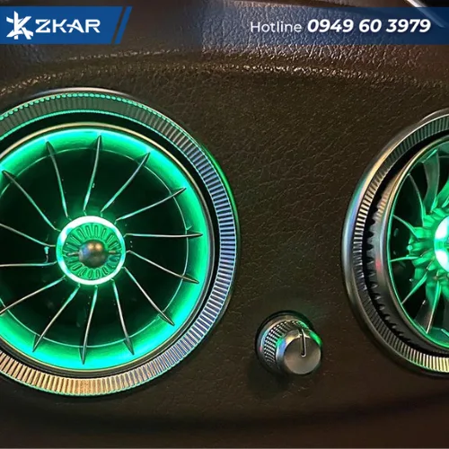 Địa Chỉ Lắp Cửa gió Tuabin phản lực Led 64 màu xe Mercedes Tại Sài Gòn